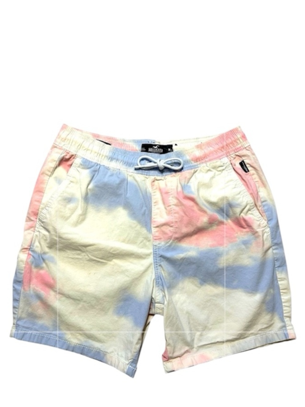 Y2K Hollister Pink & White Tie-Dye Jogger Shorts